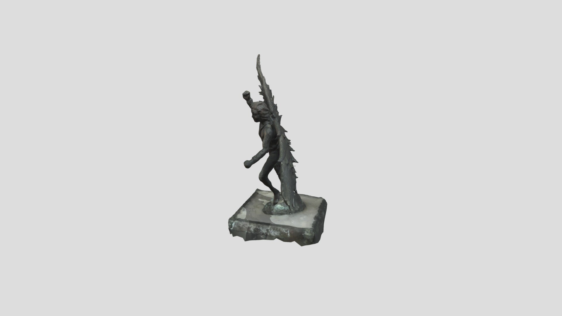 Icarus Bronze cast sculpture 3D model by CharlesSunday [c5d51d8
