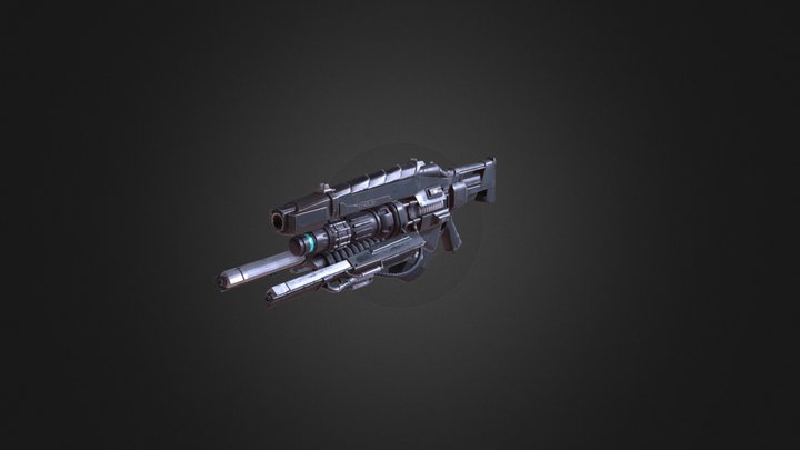 Science fiction gun 3D Model