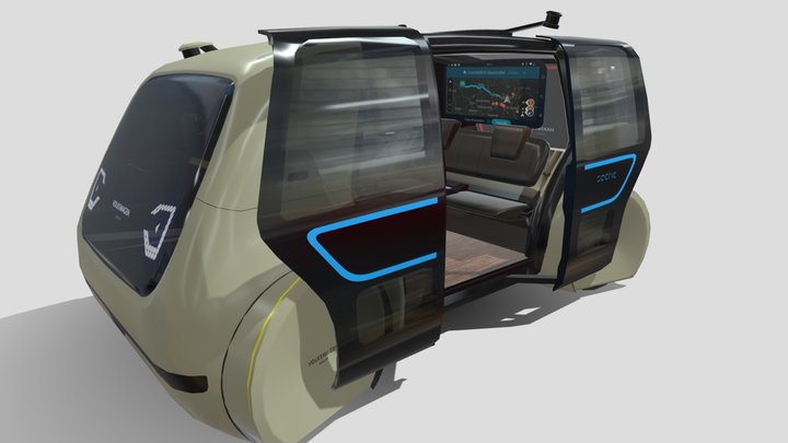 VW Sedric driverless concept 3D Model