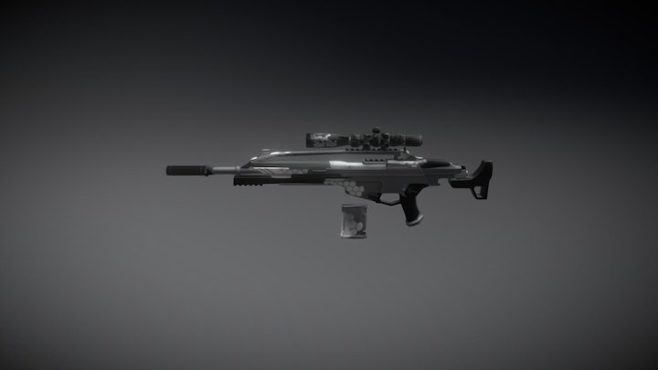 Crysis 3 Scar model practice 3D Model