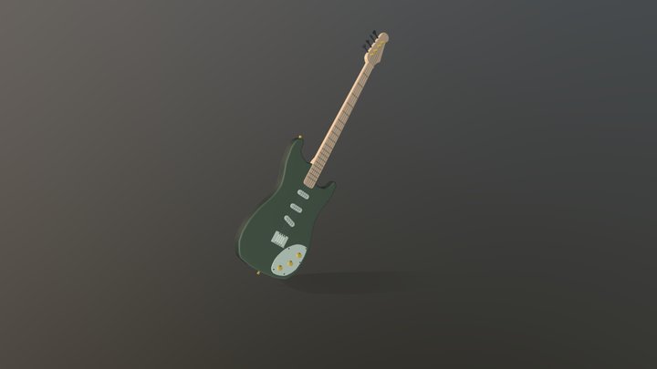 guitar draft 3D Model