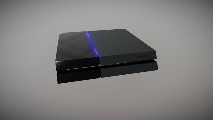 Playstation 4 3D Model