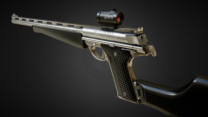 AutoMag Pistol 3D Model