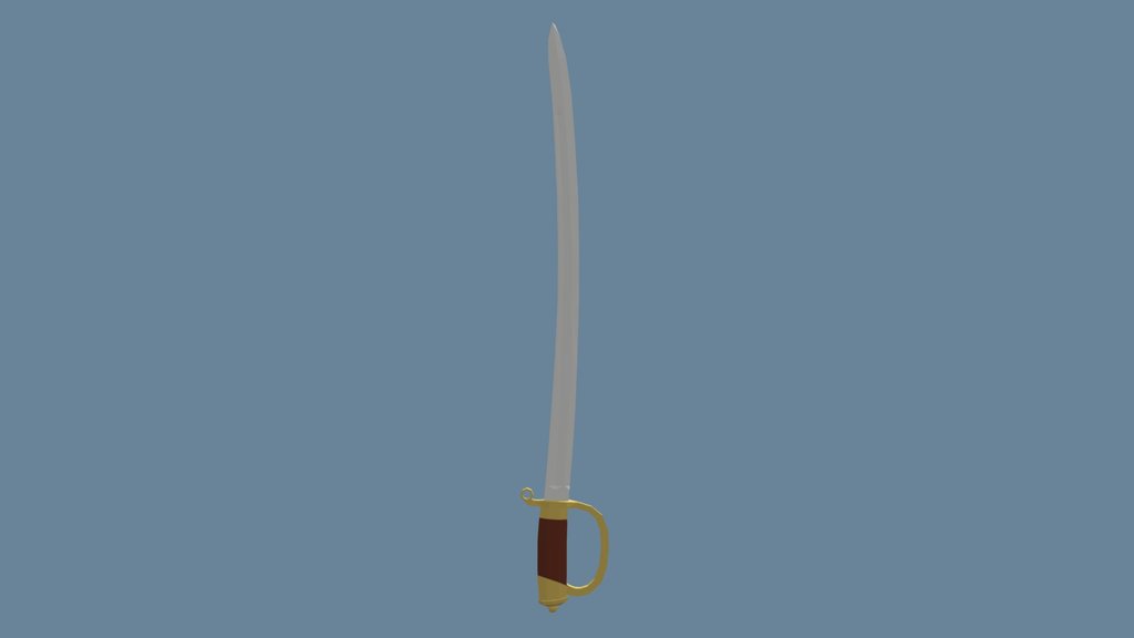 M1881 Dragoon Shashka (Low-Poly)