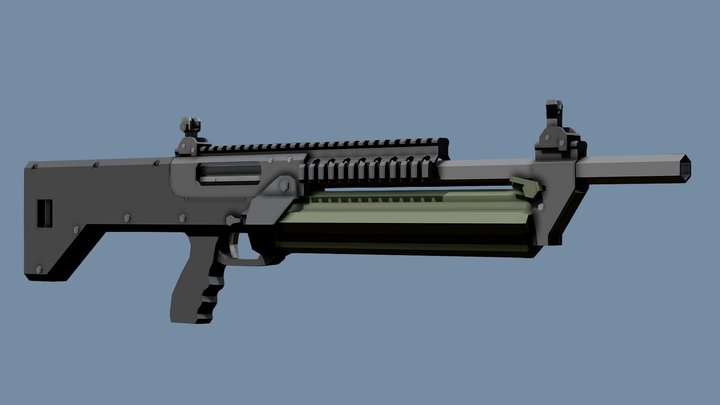 Low-Poly SRM Model 1216 – Kostenloses 3D-Modell STL