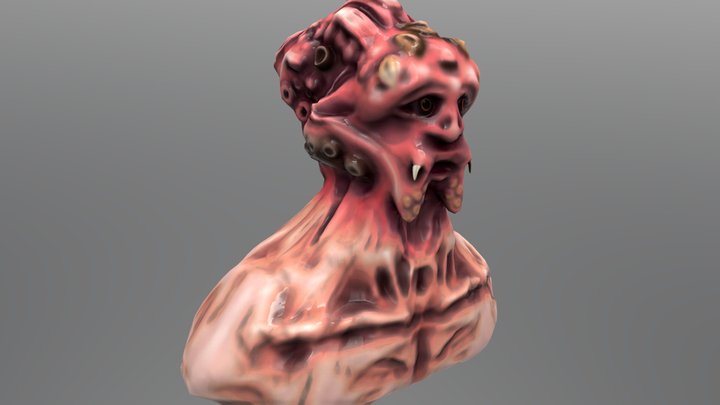 Humanoid Cephalopod 3D Model