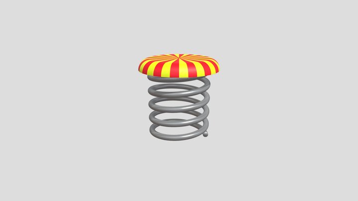 Spring (Animated) 3D Model