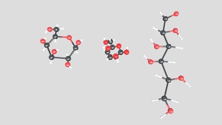 Galactose 3D Model 3D Model