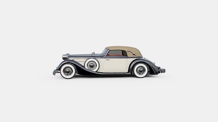1937 Horch 853 A Sport Cabriolet 3D Model