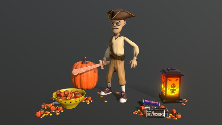 Candy Pirate 3D Model