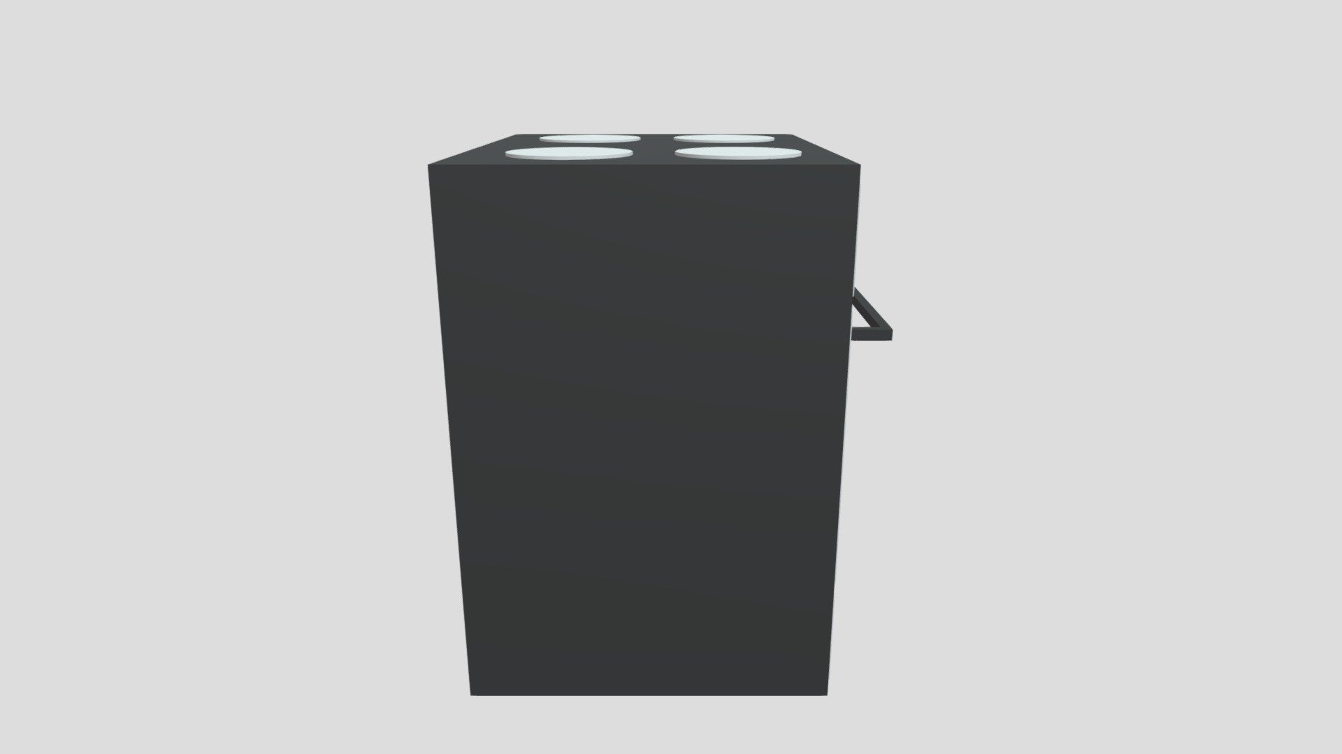 Low-poly stove
