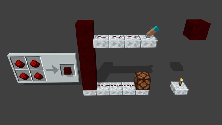 Redstone Dust Block [Minecraft] 3D Model