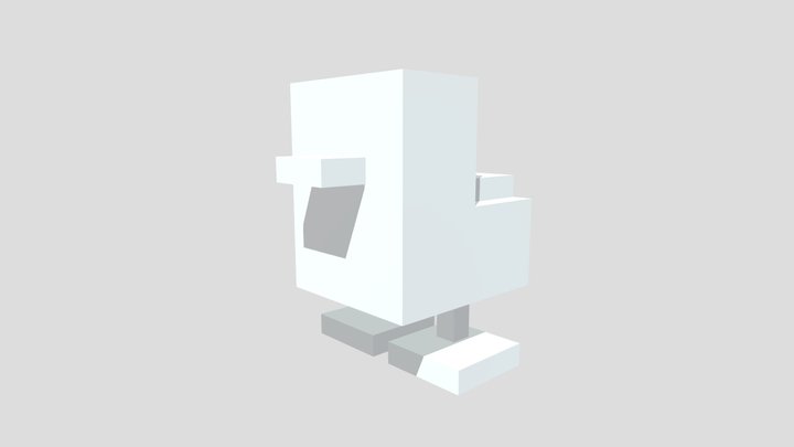 Crossy Roads 04 - Baby Duck 🐤 3D Model