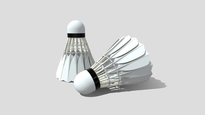 Badminton Ball 3D Model