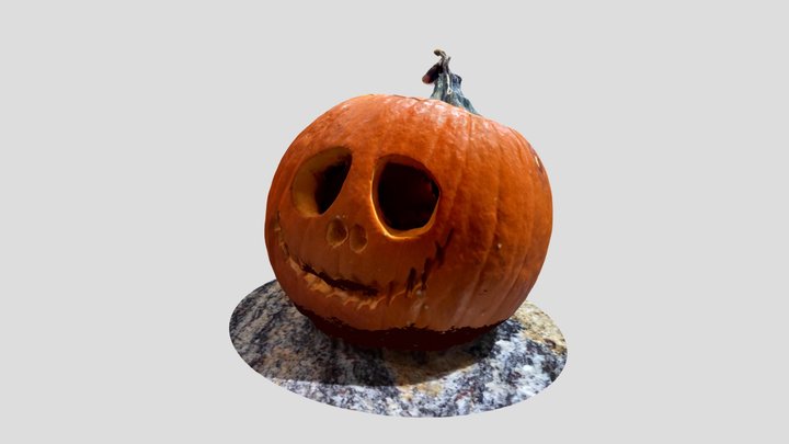 Jack Skellington Halloween Pumpkin 3D Model