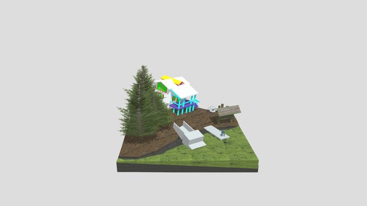 retake diorama 3D 3D Model