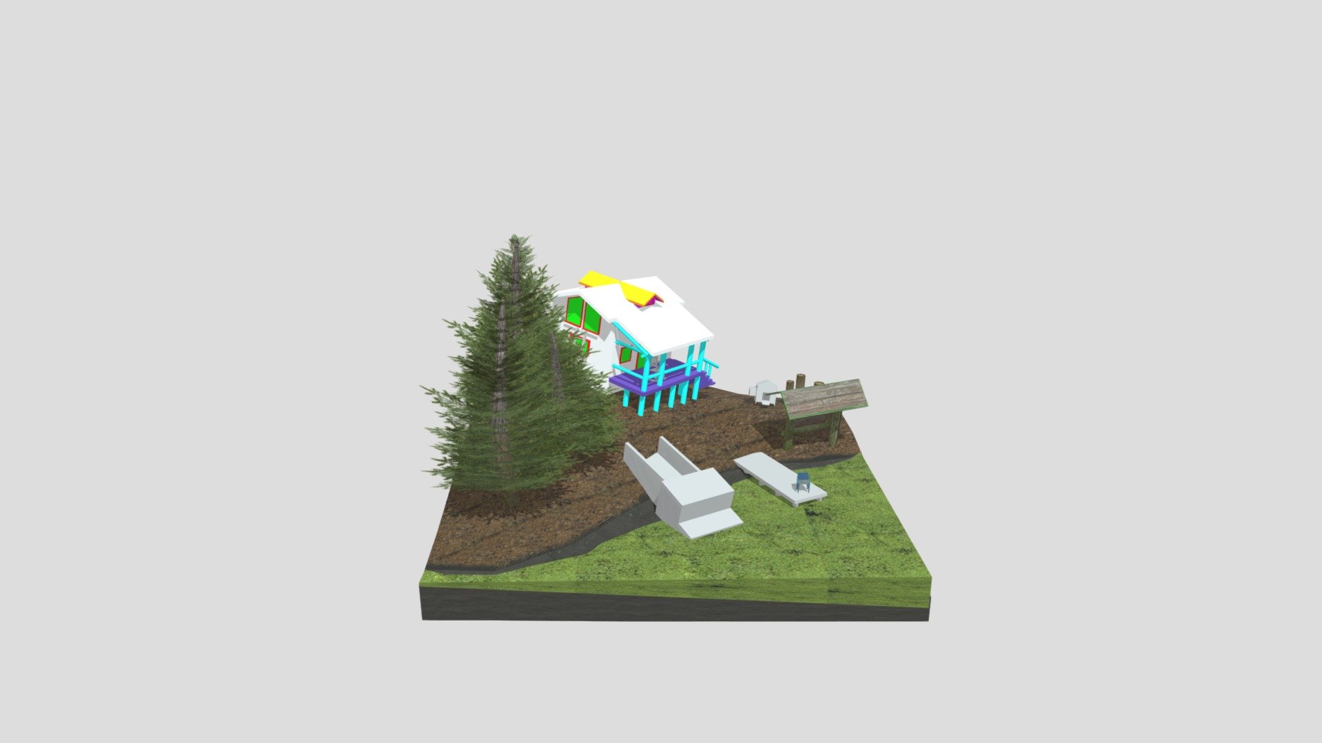 retake diorama 3D
