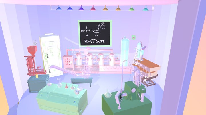 Fantasy Science Lab 3D Model