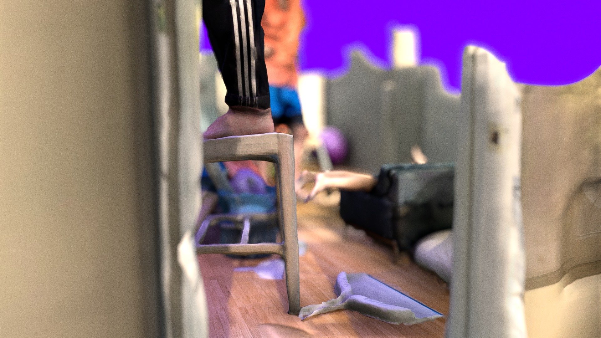 Aug 5, 2024 at 2:11 PM, Mackey Apt. Living Room — Sketchfab embed 3D viewer