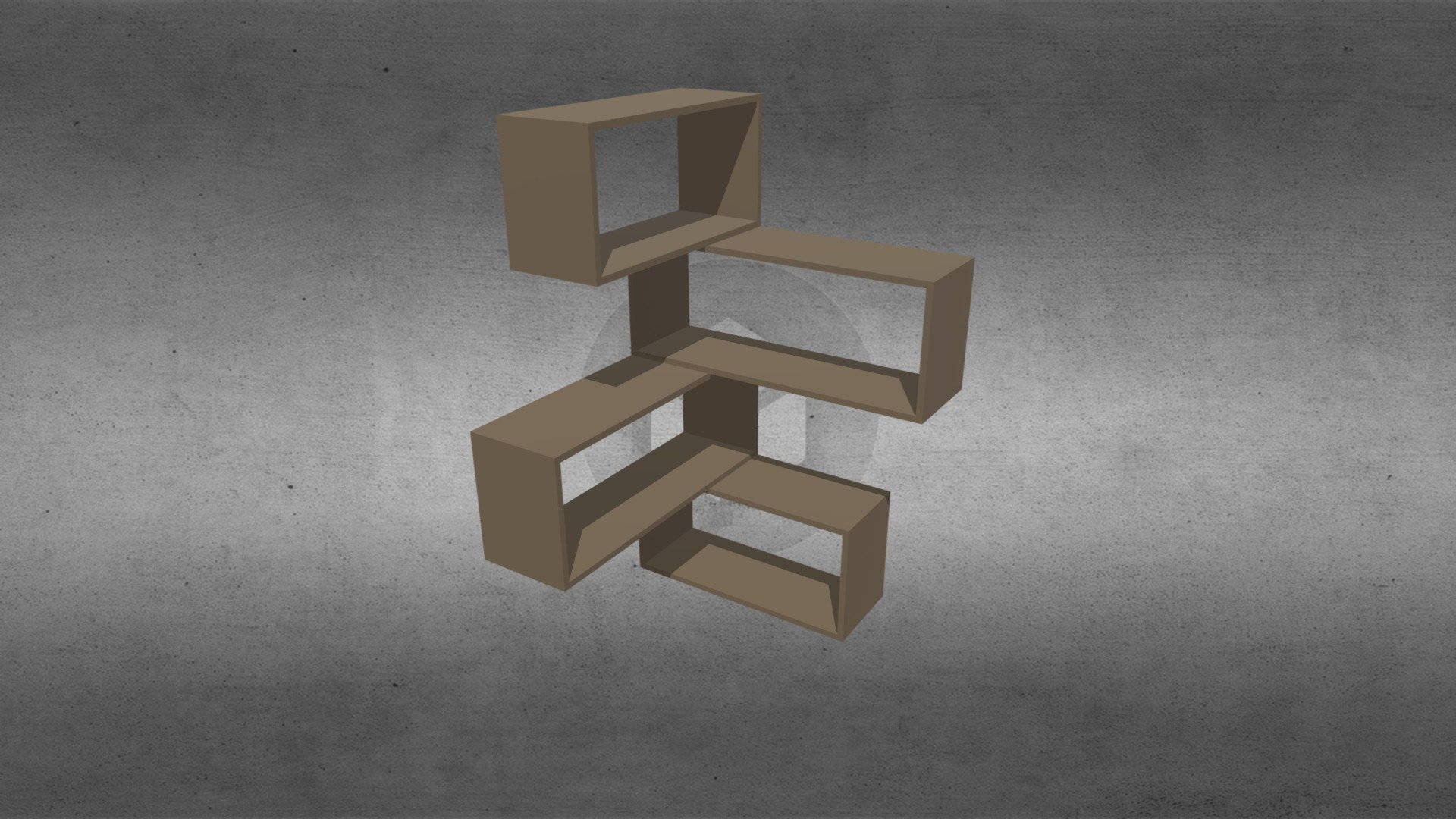 CORNER WALL SHELF Download Free 3D model by kakou3991 [c5e0ad8