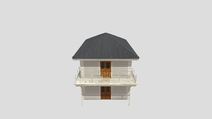 Two-story residential house model.