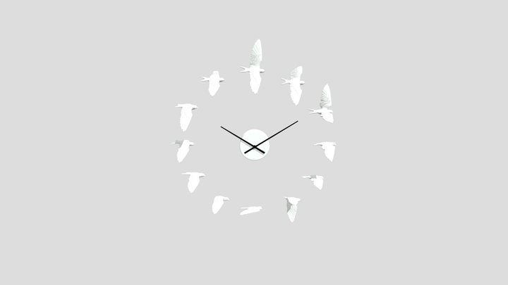 Swallow_X-Clock_10 3D Model