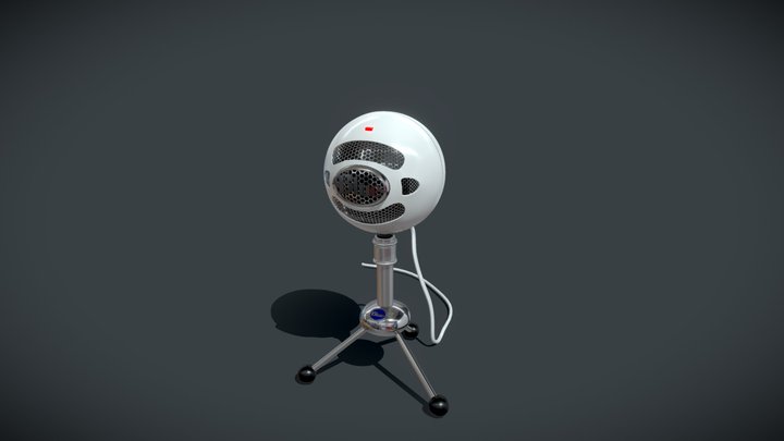 Snowball microphone 3D Model
