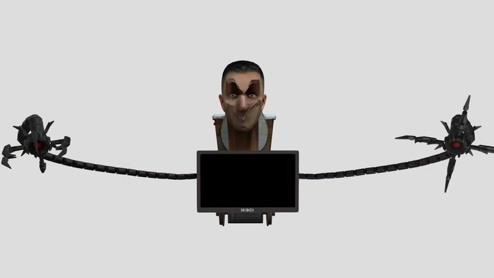 Upgraded Claw car Skibidi toilet 3D Model