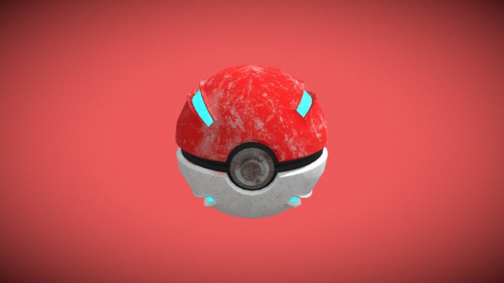 Pokeball 3D Model