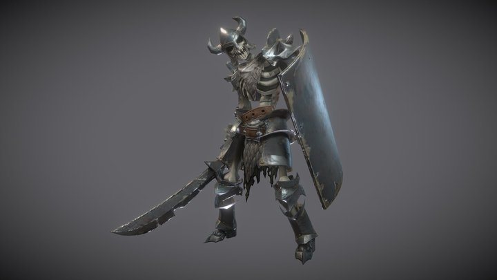 Skeleton soldier (^_^) 3D Model