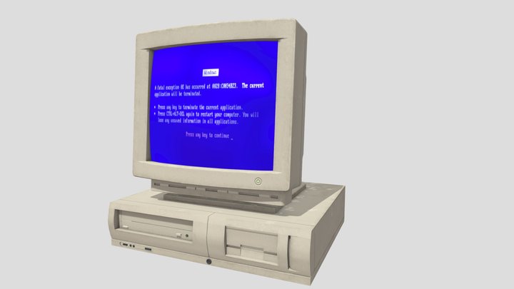 90's Computer 3D Model