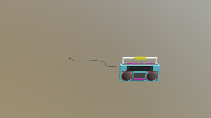 Radio cassette 3D Model