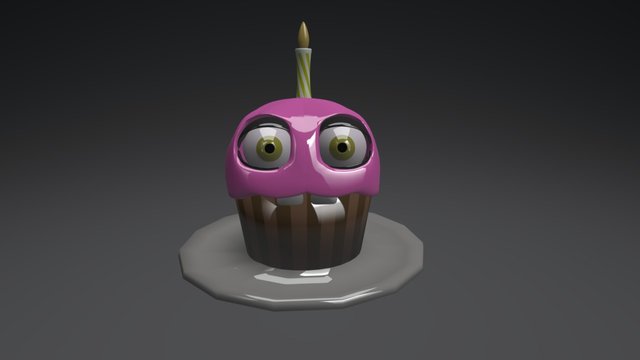 Fnaf 1 Cupcake 3D Model