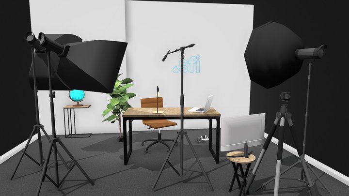 Sideways Setup 3D Model
