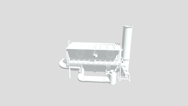 Regenerative thermal oxidizer RTO model 3d 3D Model