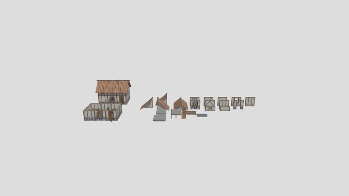 Medieval Props Minipack 3 - Building 3D Model