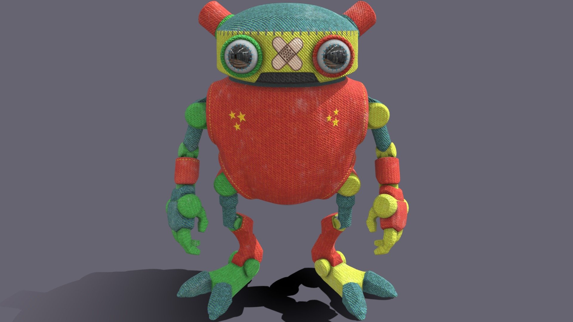 Eddie Robot ver. Fabric - 3D model by Nik_0 [c5e71dc] - Sketchfab