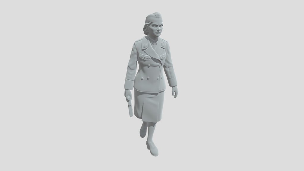 German woman in Uniform