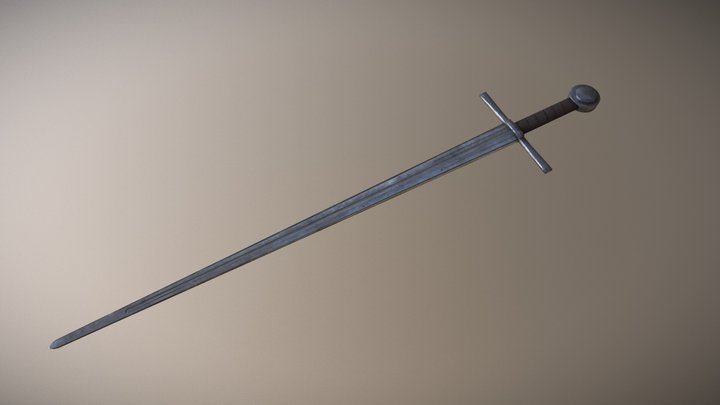 One Handed Sword 3D Model