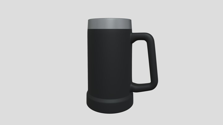 Modern Beer Mug 3D Model