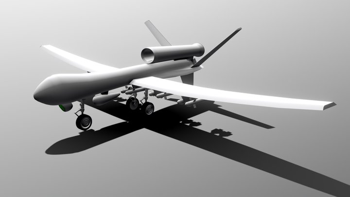 Minimalist UAV 3D Model