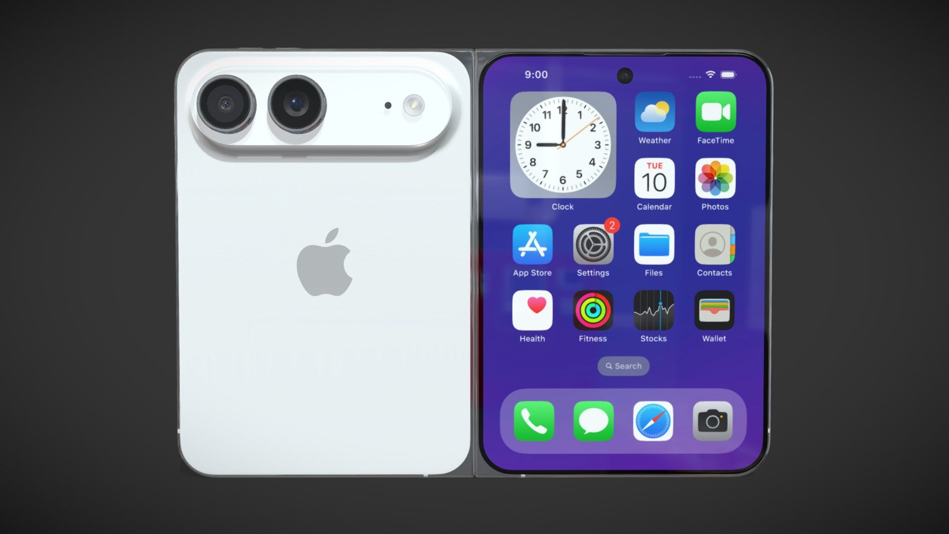Apple iPhone Fold ver1 - 3D model by madMIX [c5e9d36] - Sketchfab