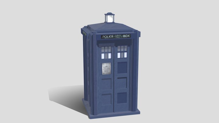 1972 Ian Scoones TARDIS Prop 3D Model