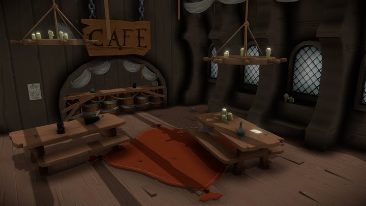 pirate cafe 3D Model