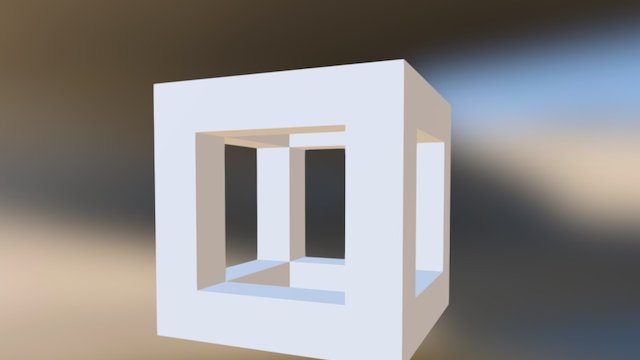 Open Cube 3D Model