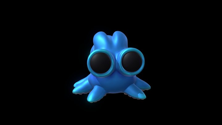 Octapuss Lowpolly 3D Model