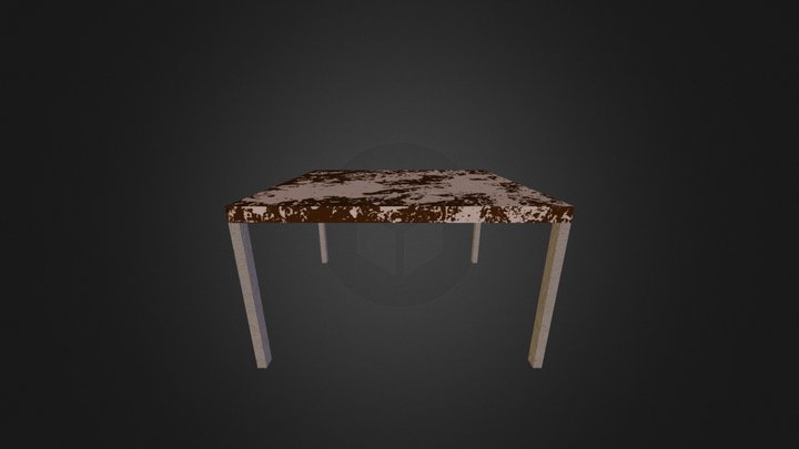 c'est ma table, bon app 3D Model