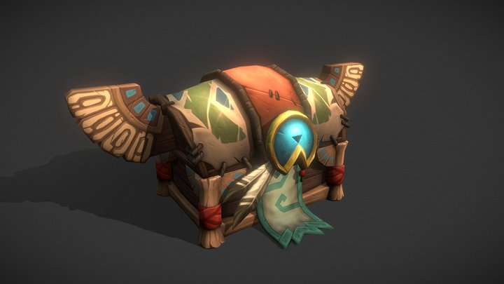 High Mountain Treasure Chest 3D Model