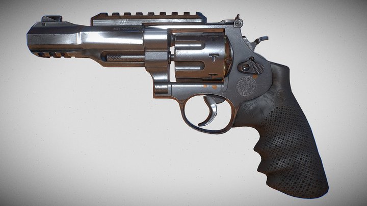 SMITH & WESSON M327 REVOLVER 3D Model