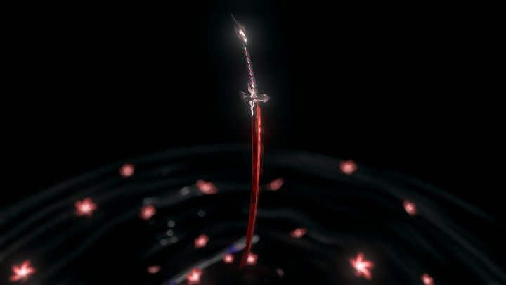 Honkai Star Rail - Acheron's Katana 3D Model